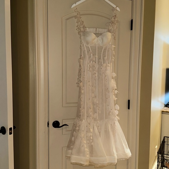 Zimmermann Petals Linen & Silk Corset Gown - Picture 5 of 11